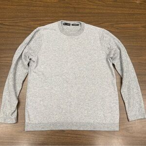 Under Armour Men's Light Gray Knit Crewneck Sweater